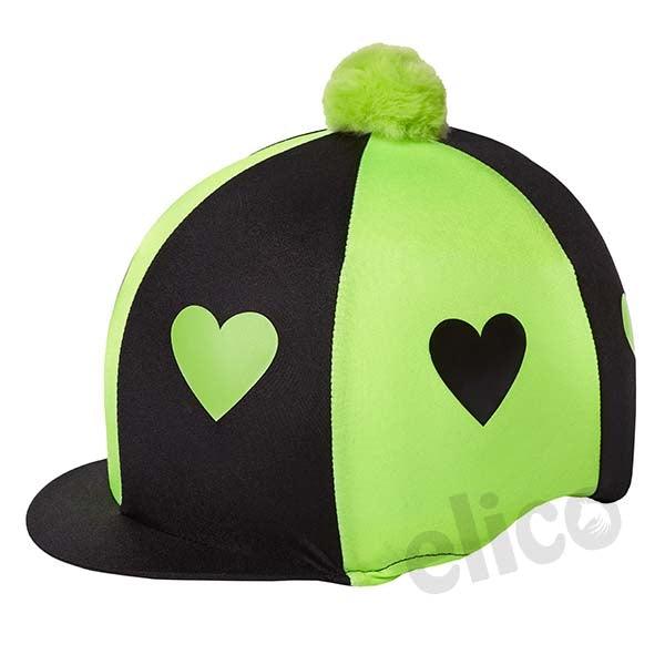 Capz Toque avec Cœurs et Pompon Vert - SHOPHORSE
